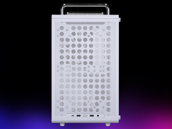 Cooler Master QUBE 340 Micro-ATX Compact -Tower PC Case - White
