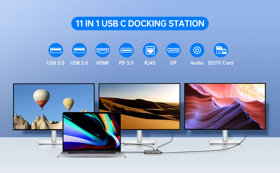 USB C Docking Station Dual Monitor