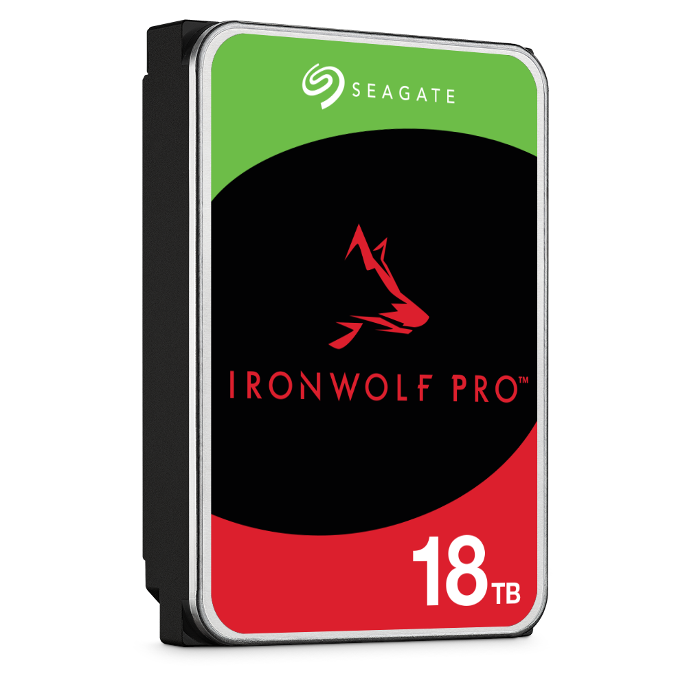 Seagate Ironwolf Pro 18tb right facing