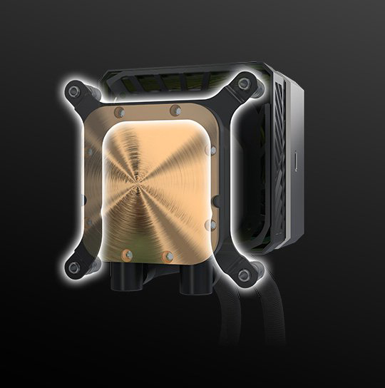 ASRock AIO Steel Legend Dark 360 LCD Liquid Cooler