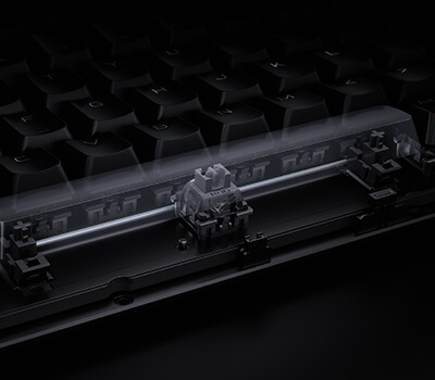 ROG pre-lubed keyboard stabilizer for long keys on the Azoth 96 HE