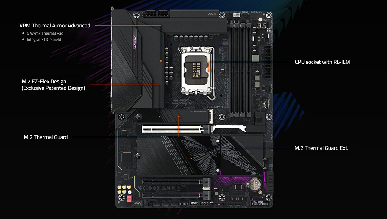 GIGABYTE Z890 AORUS ELITE WIFI7 PLUS Motherboard