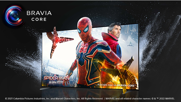 Enjoy included movies with BRAVIA CORE