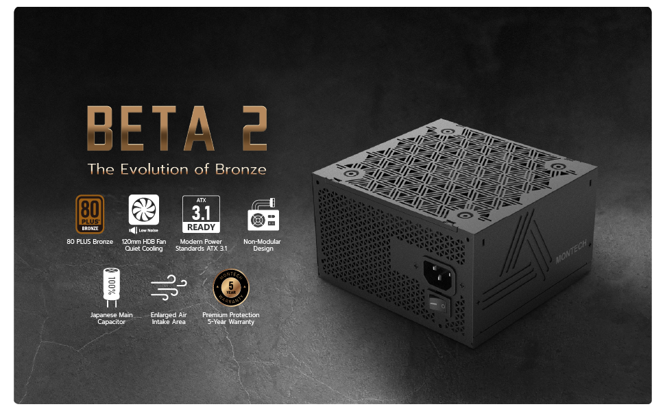 MONTECH BETA 2 650W Power Supply