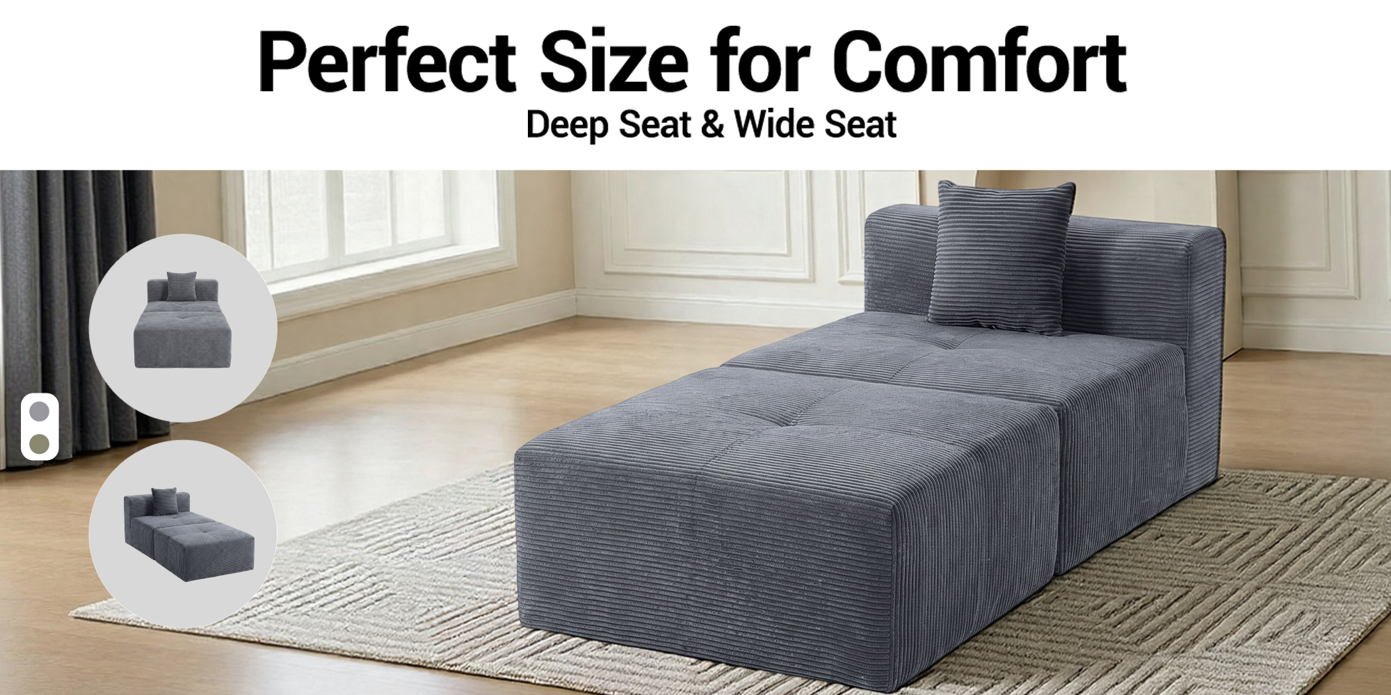 Deep Seat & Wide Seat