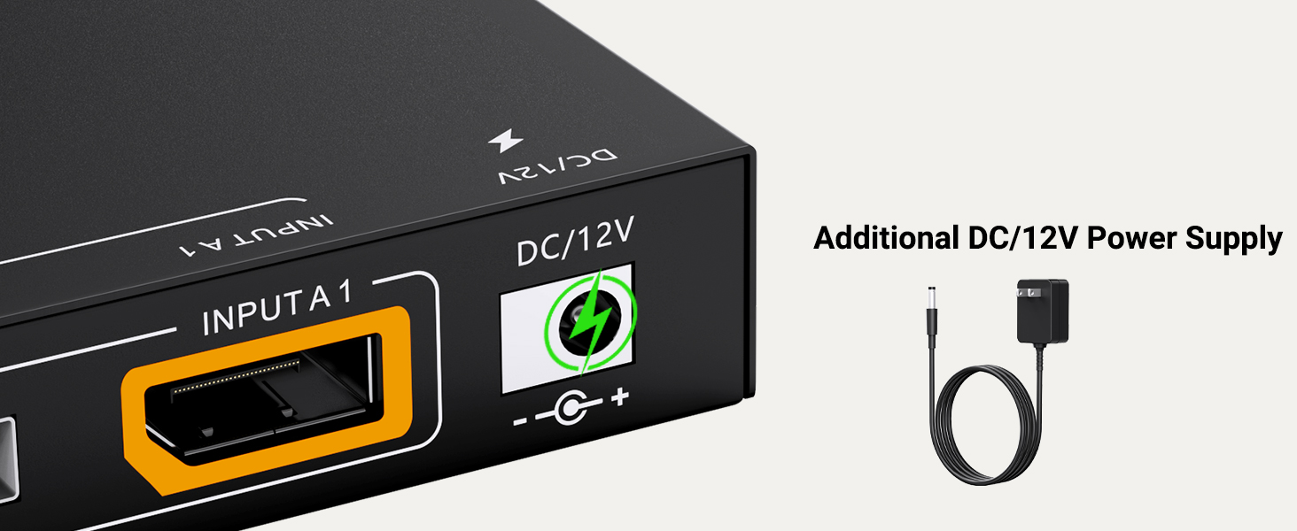 DP KVM Switch 2 Monitors 2 Computers Displayport with Audio, 8K@30Hz 4K@144Hz USB 3.0 Dual Monitor D