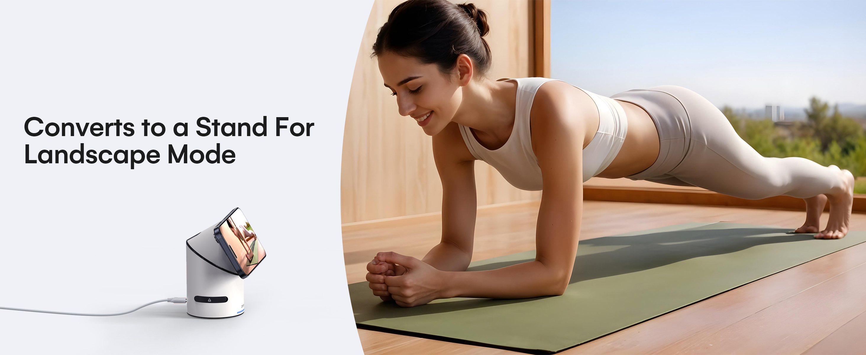ZEEHOO, 3-in-1 Wireless Charging Station, CylinTrick-R, 15W Qi2 Fast Charge