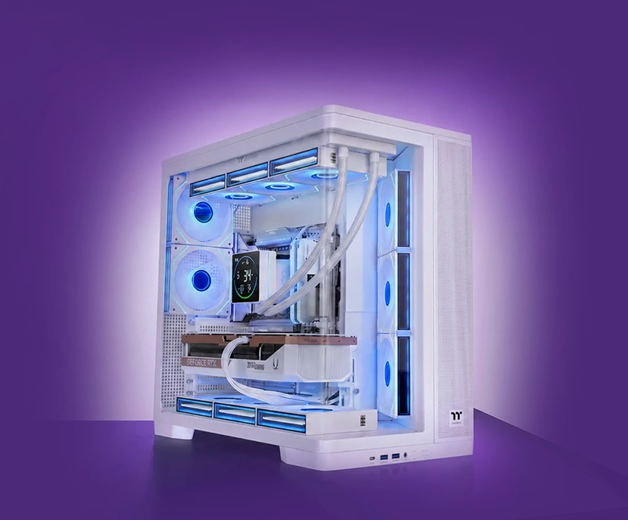 Thermaltake Arcus 380 TG ARGB Mid Tower Chassis - Snow