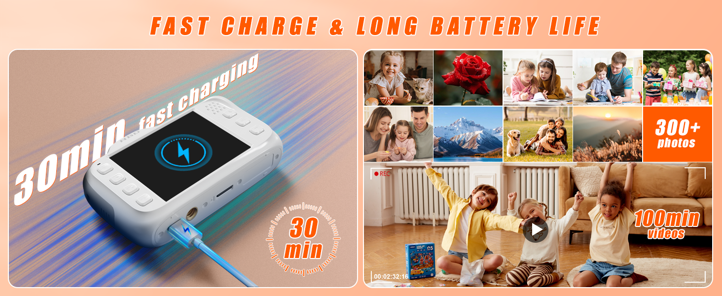 FAST& LONG BATTERY LIFECHARGE