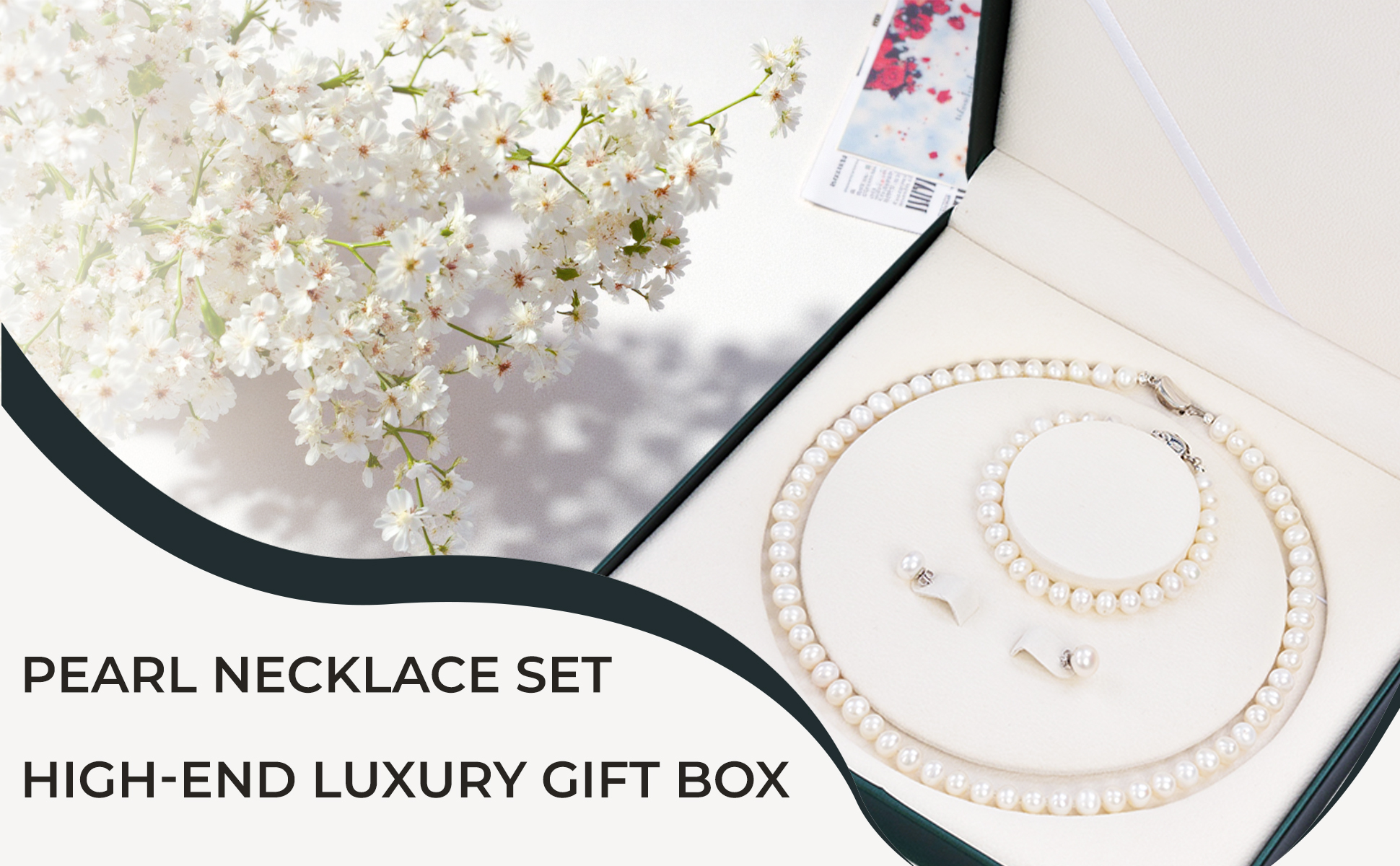 Natural Pearl Neckalce Set