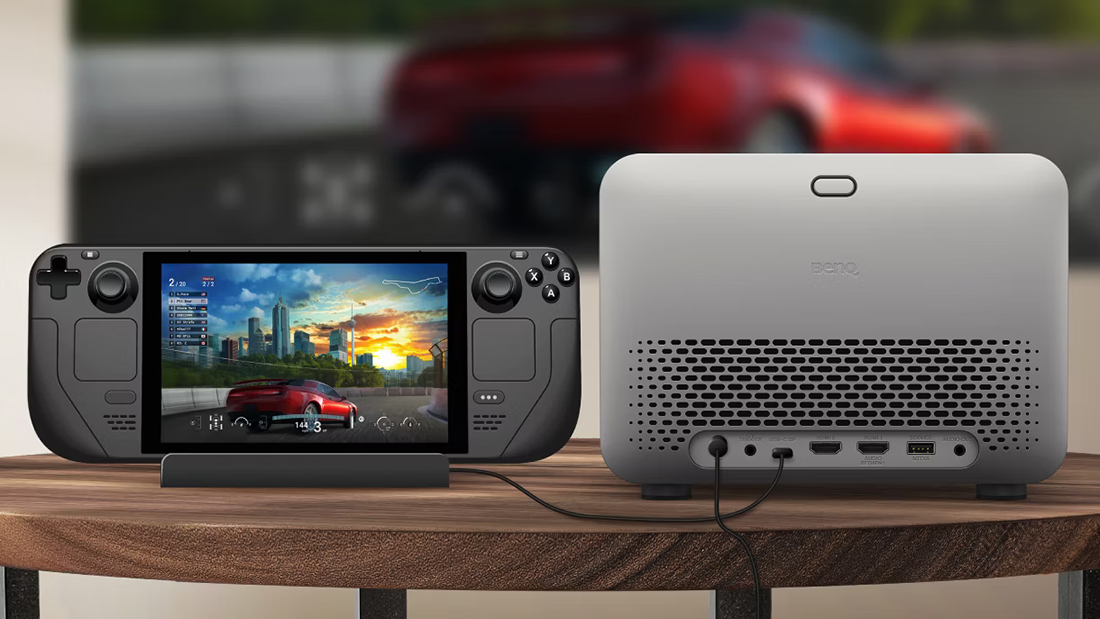 BenQ TK705STI 3000-Lumen UHD 4K Short-Throw LED DLP Smart Home Entertainment Projector