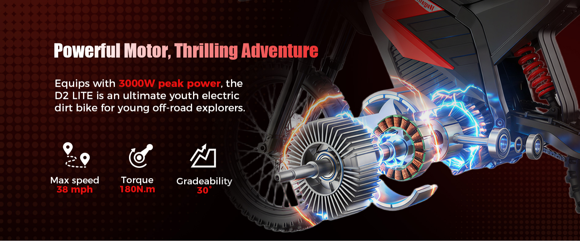 MEGAWHEELS D2 Lite dirt bike
