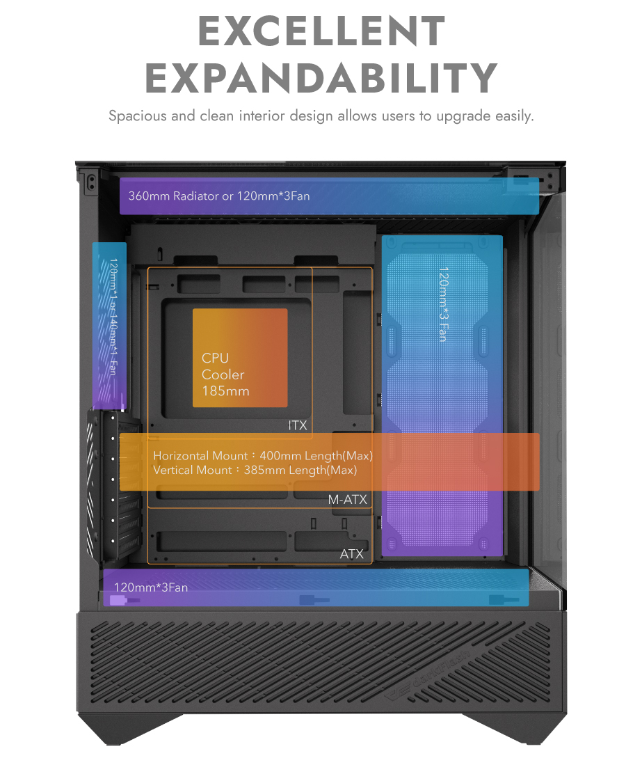 darkFlash DY460 ATX PC Case