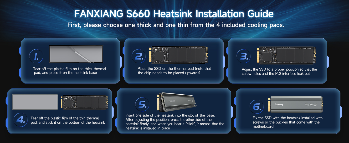 M.2 2280 NVMe SSD for PS5 PCIe Gen 4x4 with Heatsink