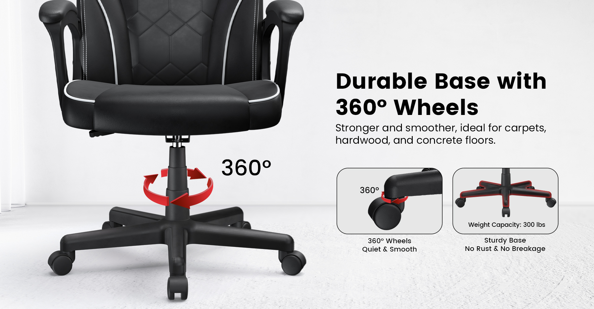 ACGAM Gaming Office Chair with Armrest