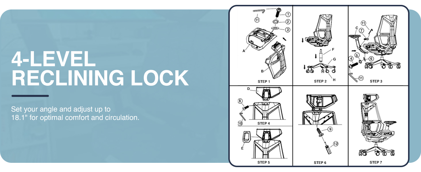 ergonomic fabric gaming chair, pro gamer chair with 4D armrests, high-back reclining desk chair