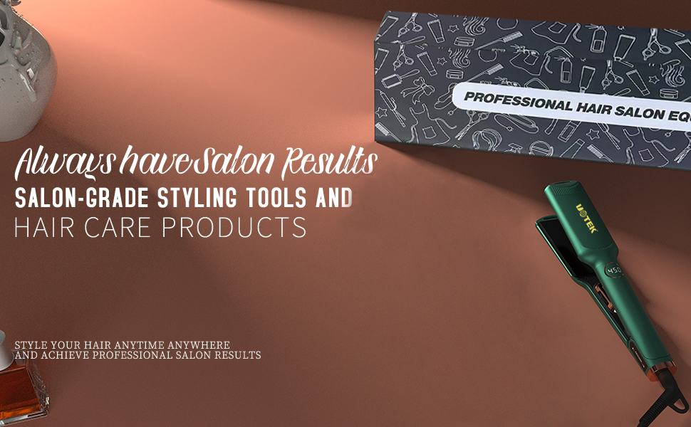 1.75 inch green hair straightener