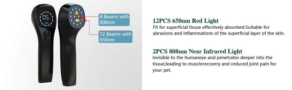 The perfect combination of 650nm and 808nm lasers