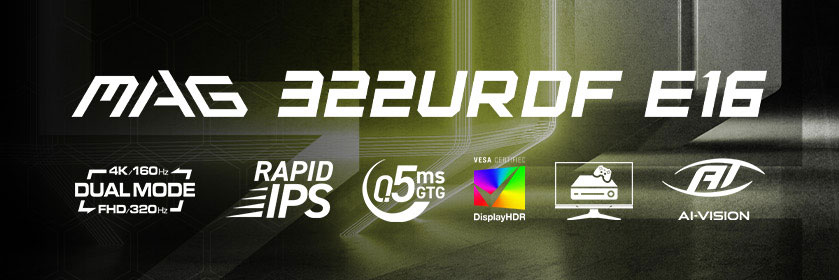 MSI MAG 322URDF E16 Gaming Monitor