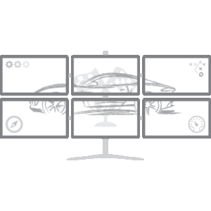 Hex 6 Monitor Free Standing Desk Mount for 15~30in Monitors