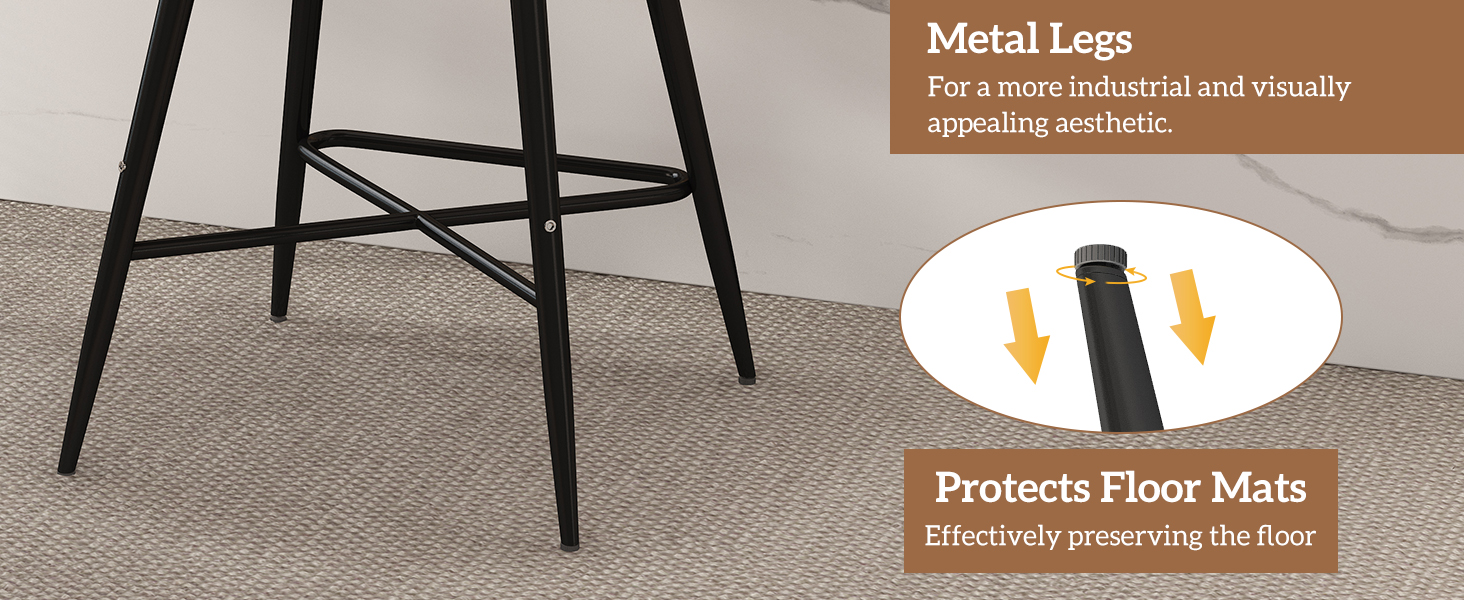 Counter Stool with Footrest