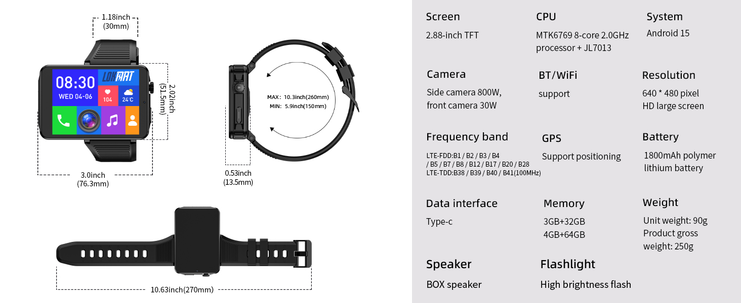 smart watch camera