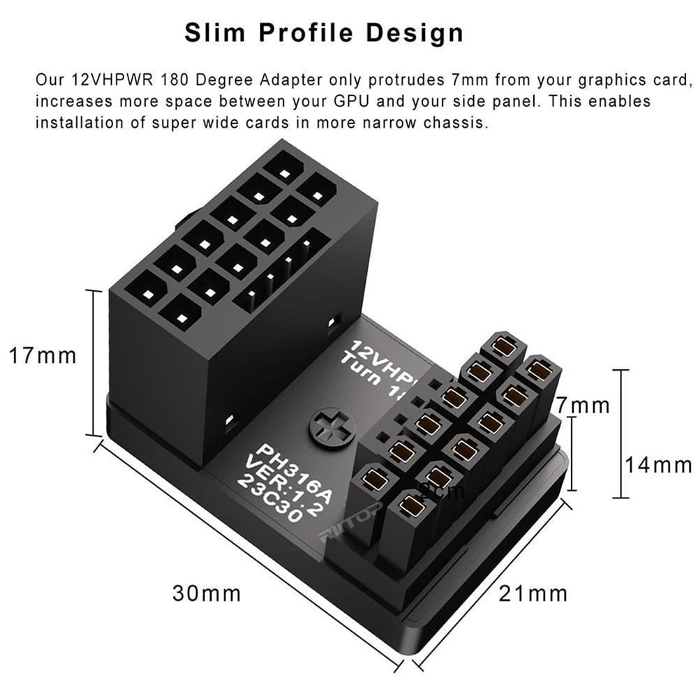 12VHPWR 12+4 Pin  Power Adapter