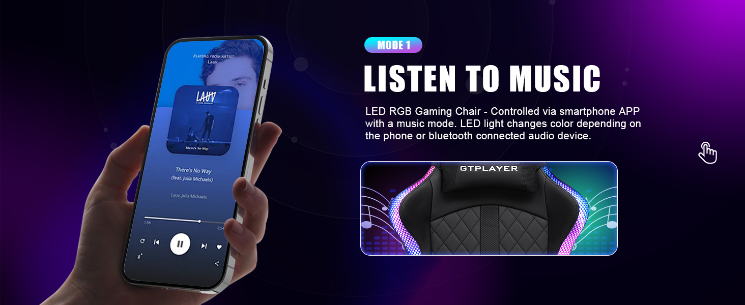 RGB Gaming Chair with Speakers
