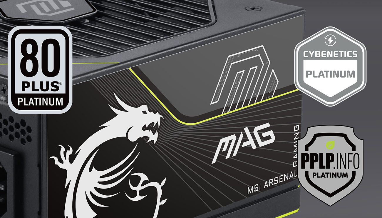MSI MAG A1200PLS PCIE5 Fully Modular Gaming 1200W Power Supply