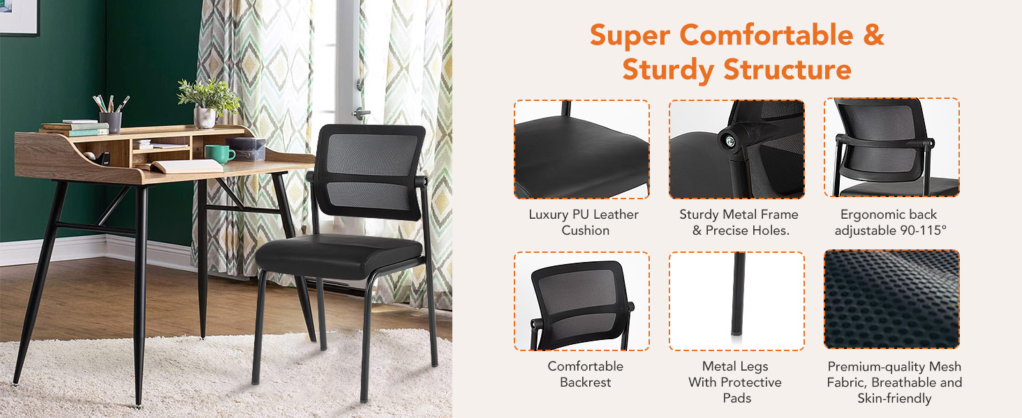 Armless Waiting Room Chair