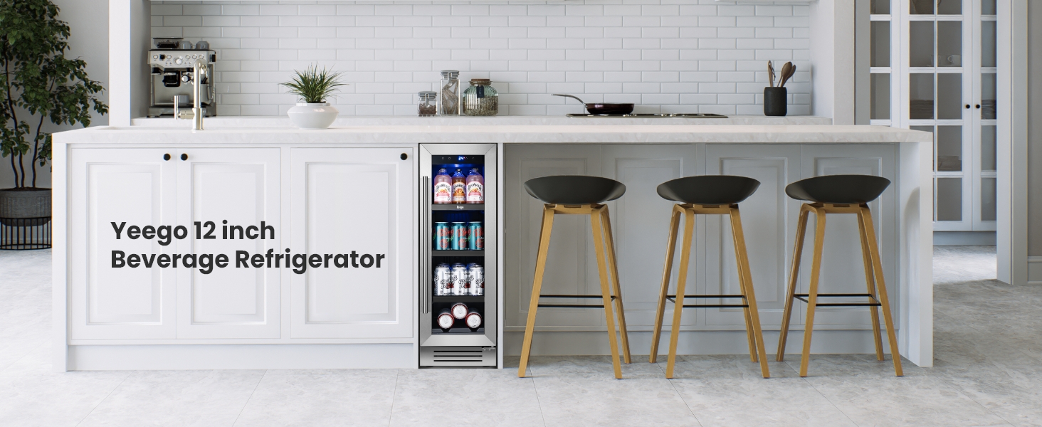Yeego 12 Inch Beverage Refrigerator