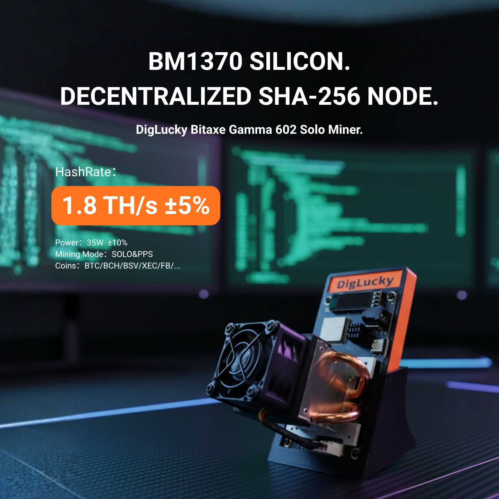 DigLucky Bitaxe Gamma 602 Miner