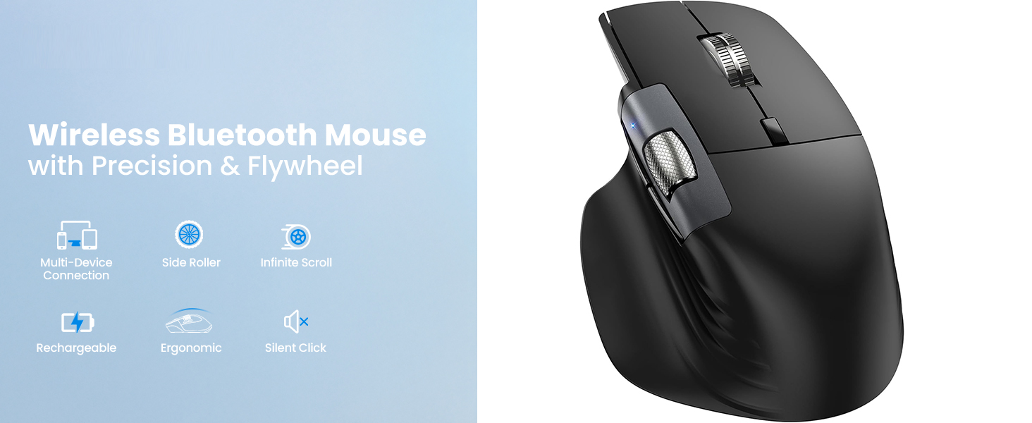 Rechargeable Bluetooth Mouse for Laptop