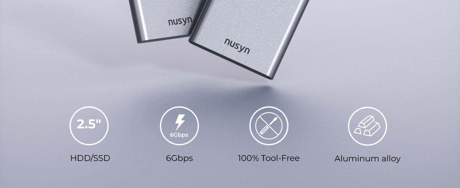 Nusyn NSE22 6Gbps 2.5inch Hard Drive Enclosure
