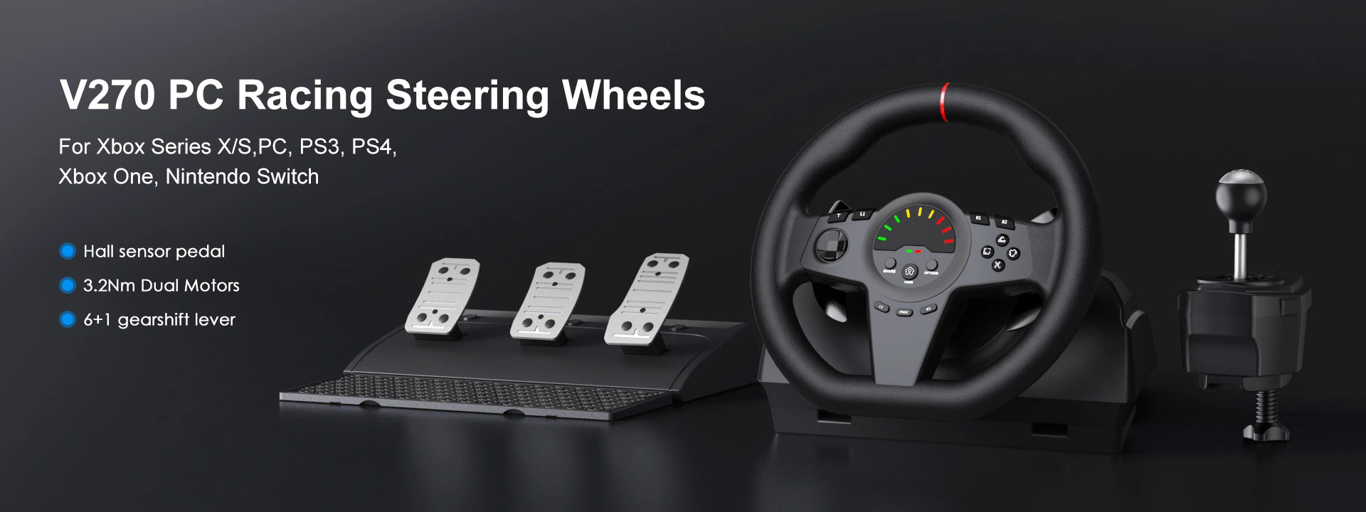 V270 PC Racing Steering Wheels