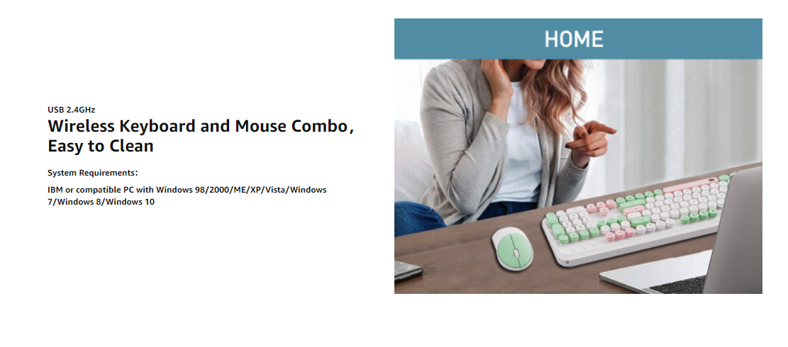Wireless keyboard and mouse kit