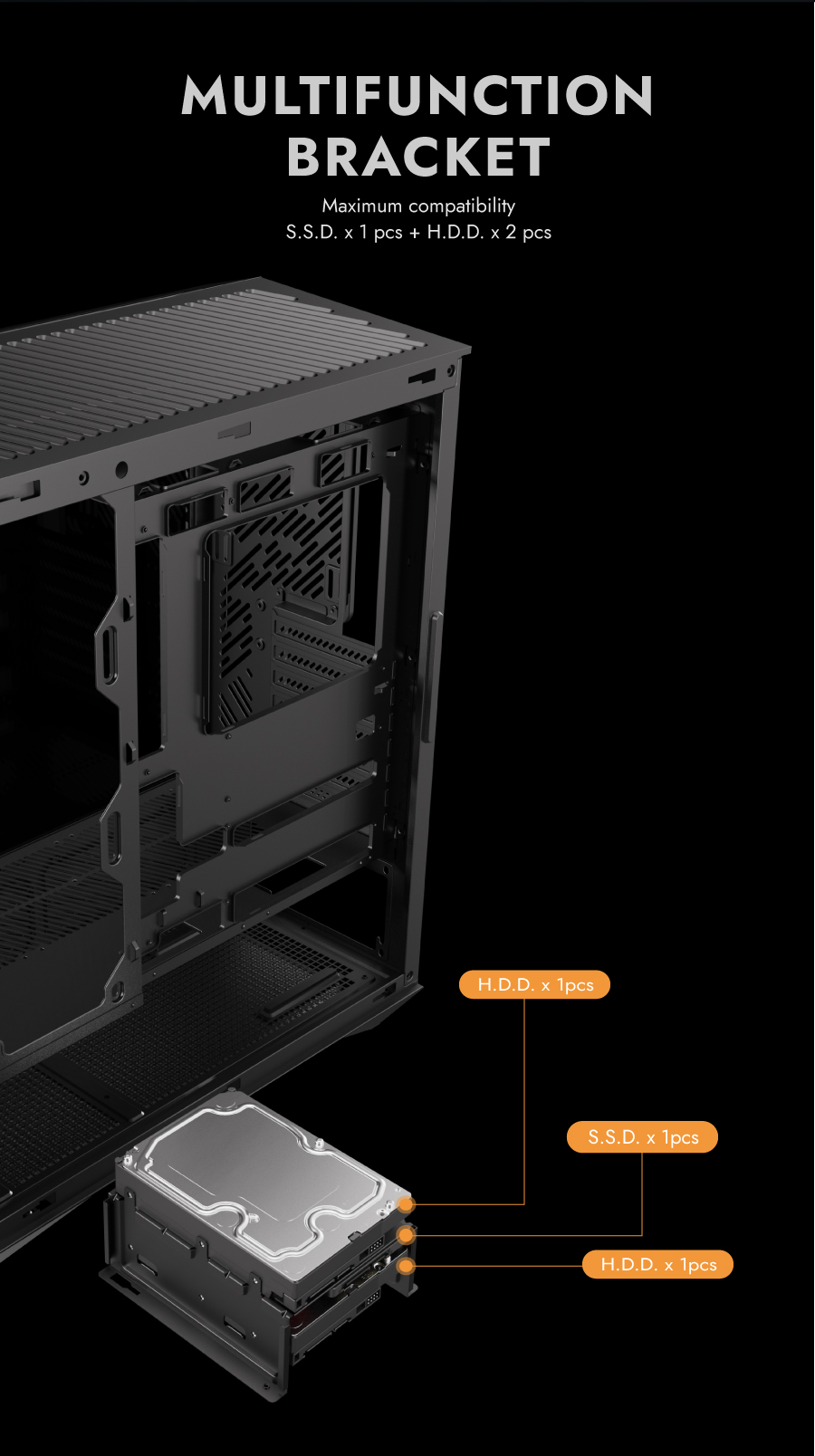 darkFlash DY460 ATX PC Case