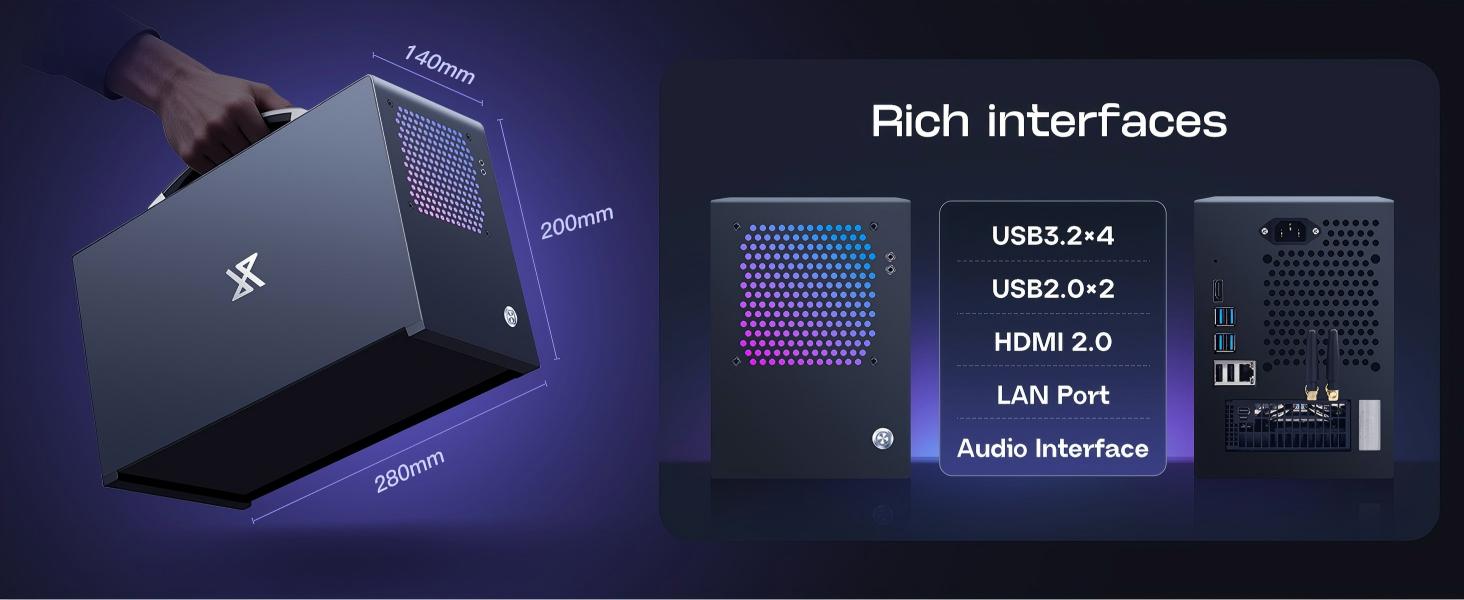Cheap Mini Gaming PC ITX Tower Desktop Computers Windows 11 Prebuilt SSD NAS Computadora De Escritor