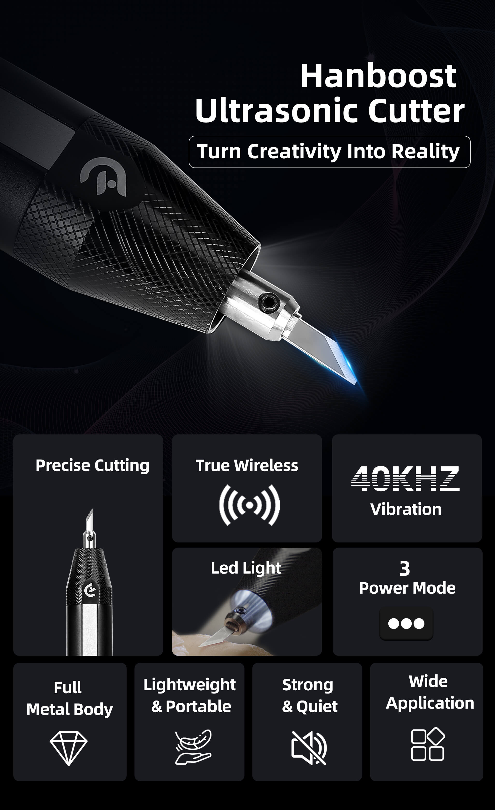 Hanboost C1 Ultrasonic Cutter Set