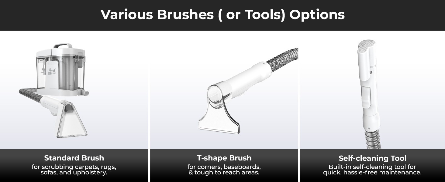 Rosewill Multi-Purpose Portable Carpet and Upholstery Spot Cleaner - White