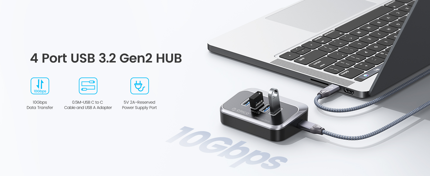 ORICO 4-Ports USB 3.2 Hub 10Gbps