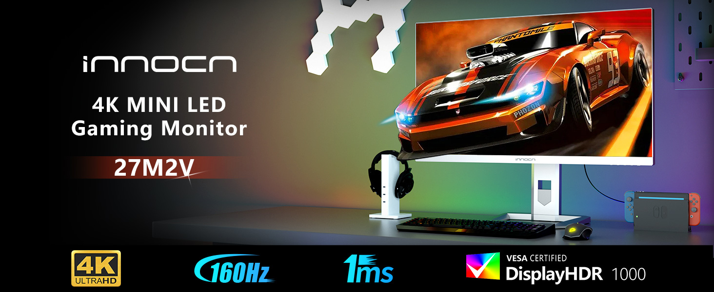INNOCN 專業顯示器27M2V-D 27 160Hz 4K MINI-LED Monitor