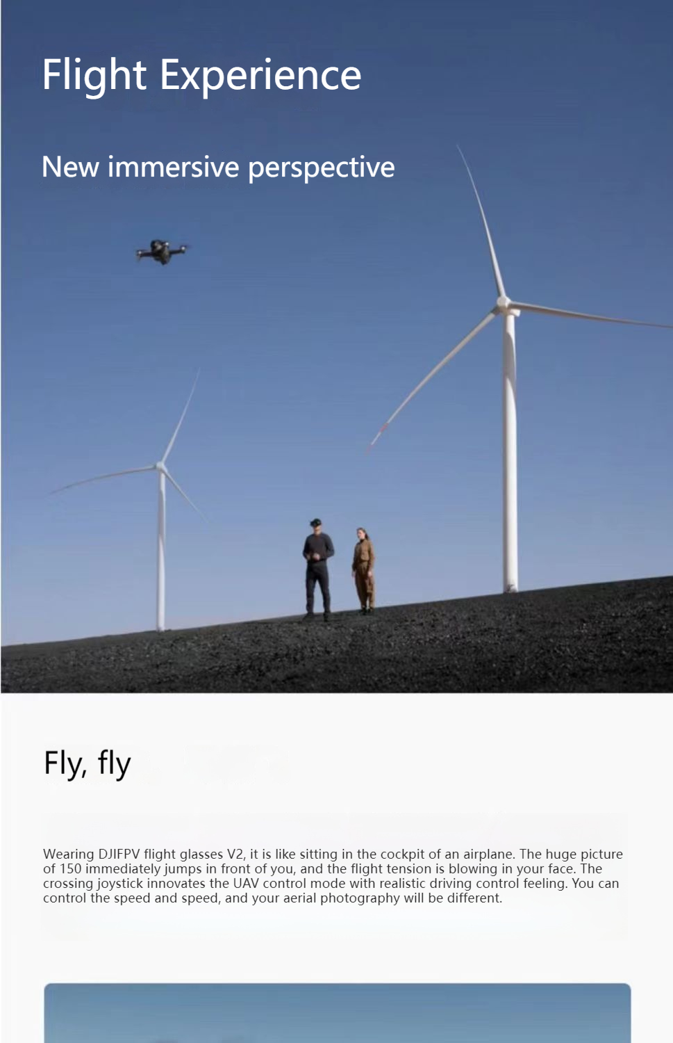 DJI FPV Drone vanuit de lucht