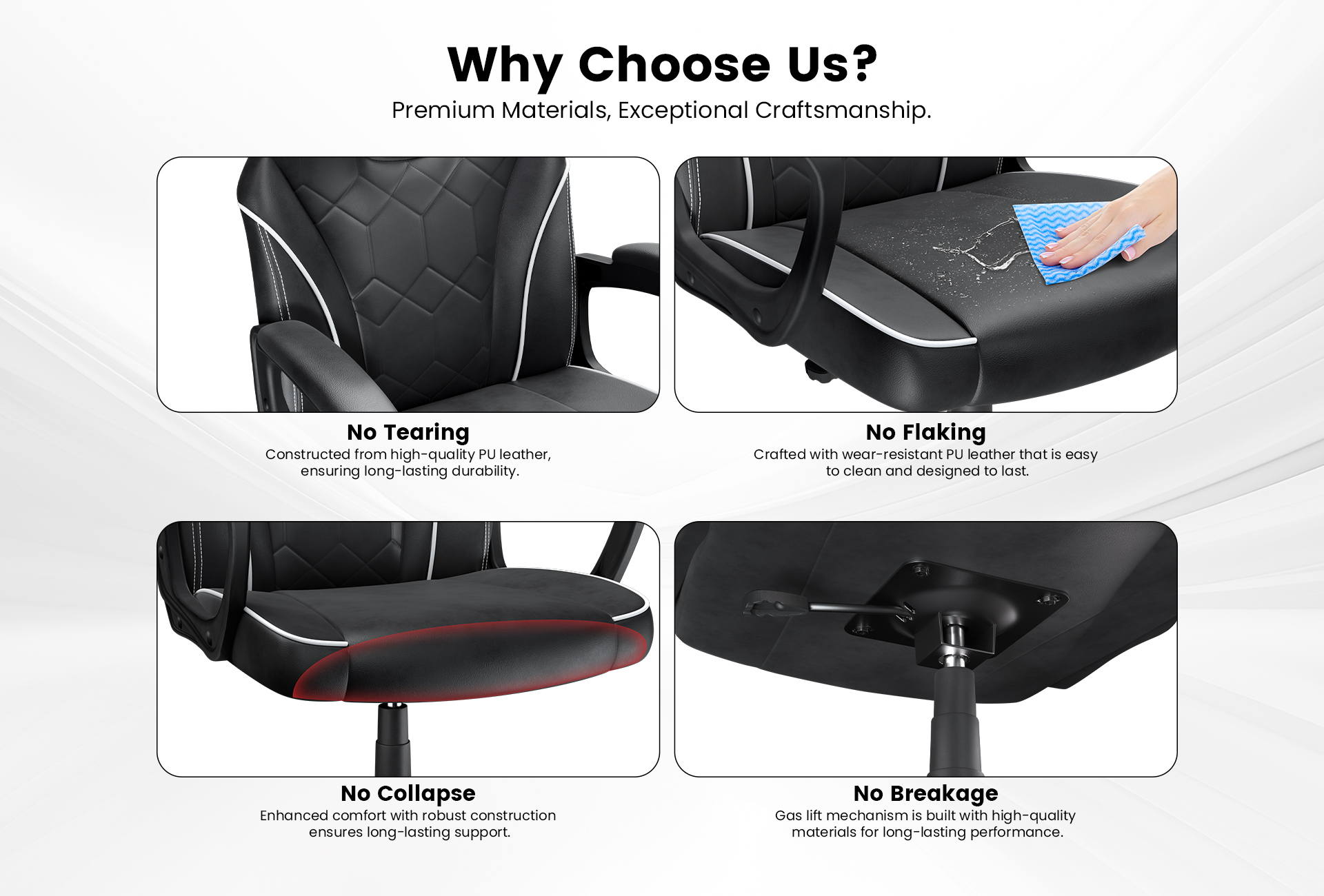 ACGAM Gaming Office Chair with Armrest