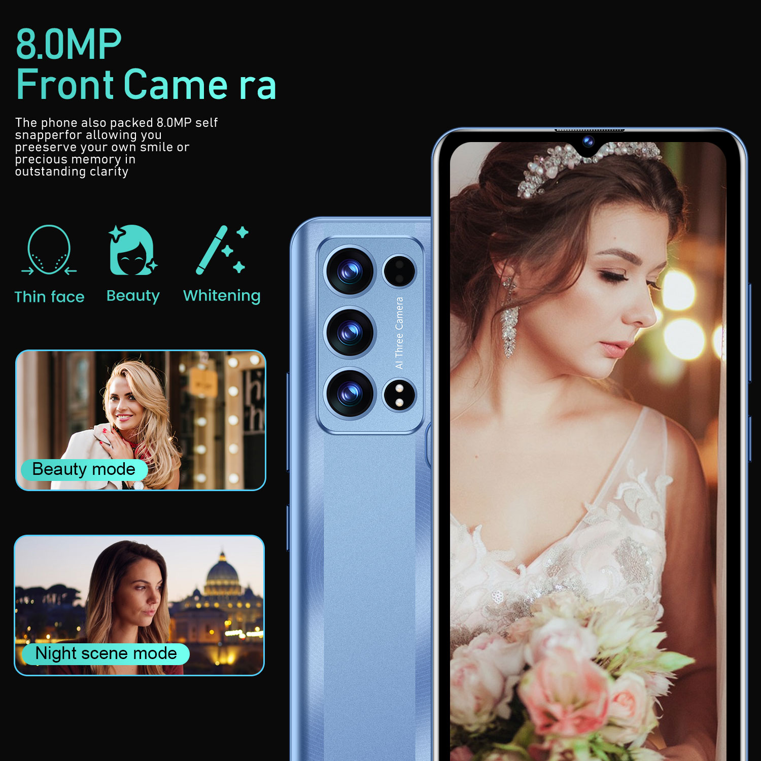 unlocked smartphone camera phone HD cellphone budget friend phone