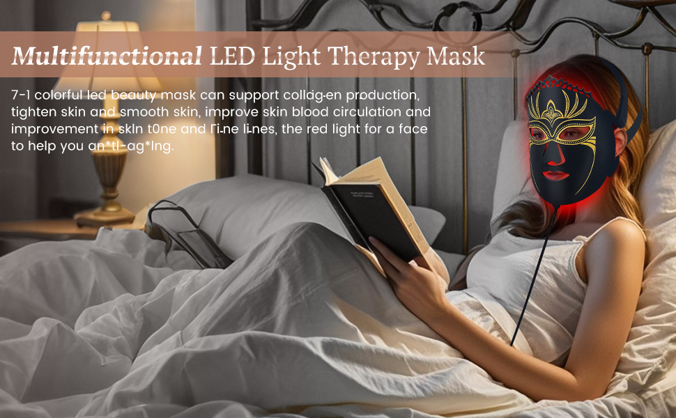 7 Colors LED Light Therapy for Face