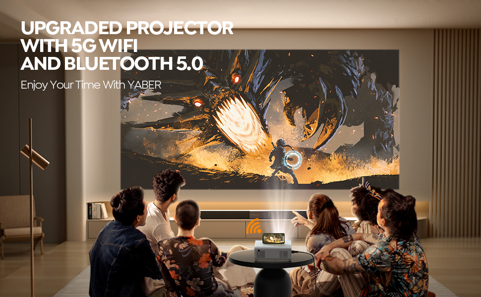 V5 5G WiFi Bluetooth 5.0 Mini 720P Native Projector