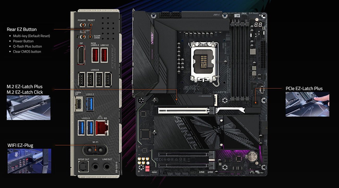 GIGABYTE Z890 AORUS ELITE WIFI7 PLUS Motherboard