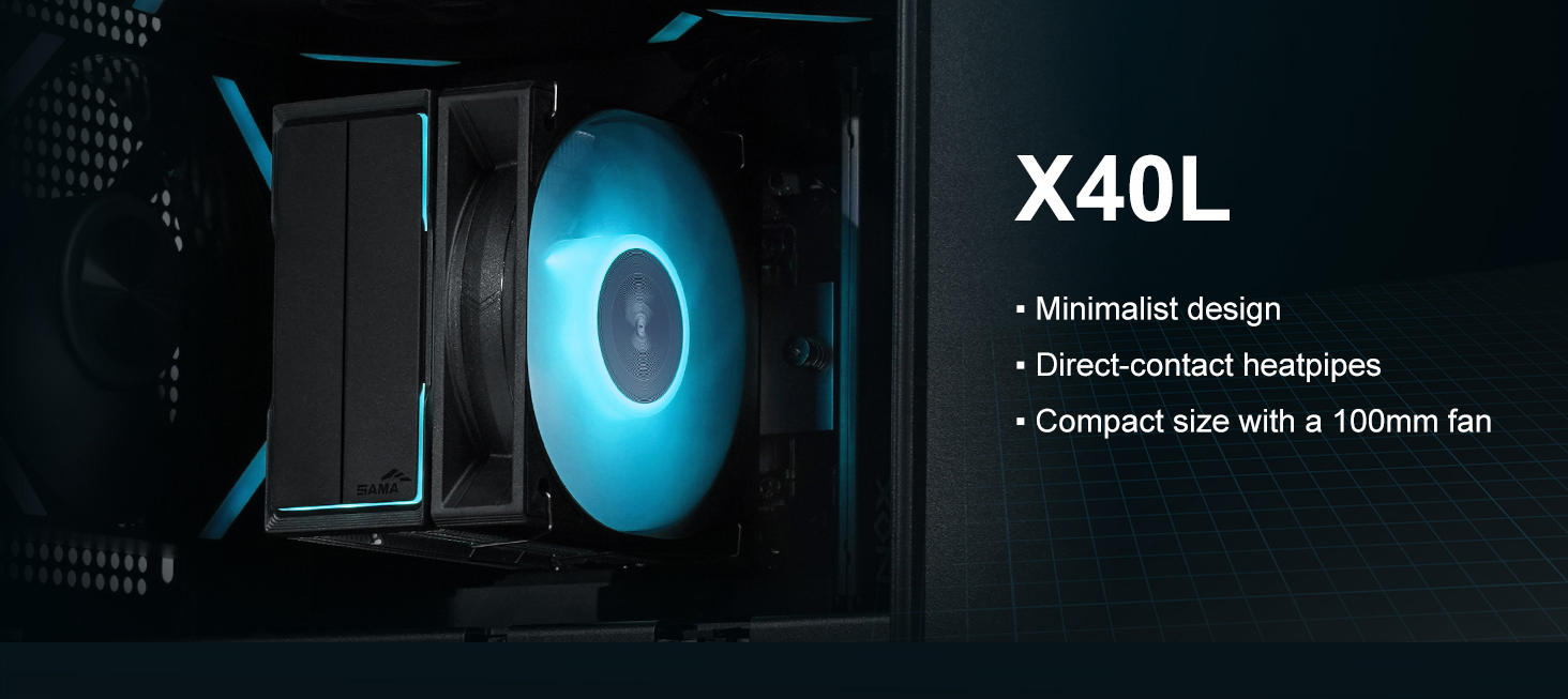 SAMA X40L Single-Tower CPU Air Cooler