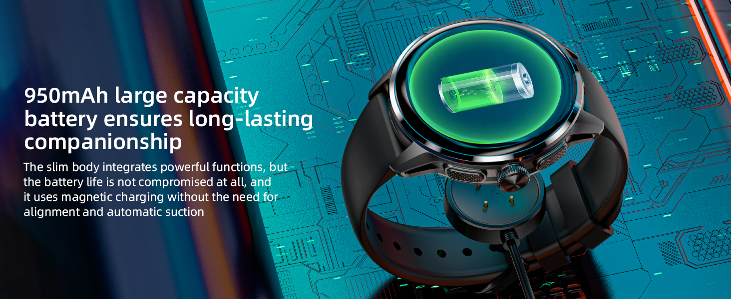 950mAh large capacity